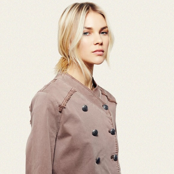 Free People Flared Hem Military Jacket - Picture 9 of 10
